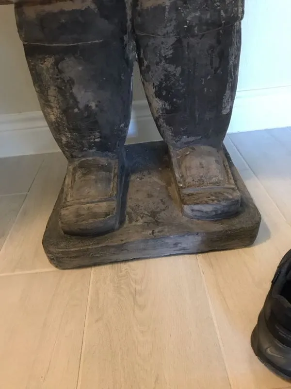 Fully restored statue